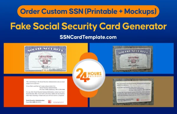 Fake Social Security Card Generator