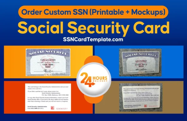 Order Custom Social Security Card SSN Order Custom Social Security Card SSN